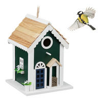 VOGELHAUS - Multicolor, Holz (18.5/25.5/18.5cm) - Relaxdays