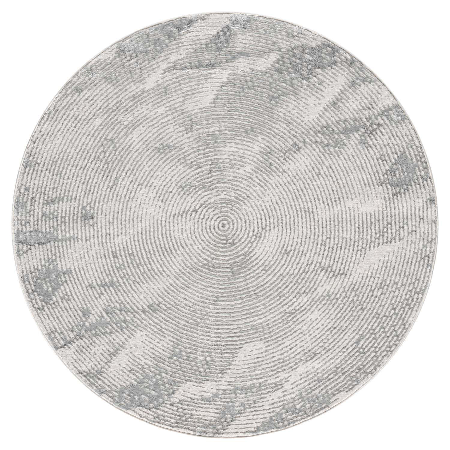 KURZFLOR-TEPPICH Antik 481 Grau 200 cm Rund - Grau, Textil (200/200cm) - carpet city
