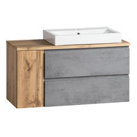 WASCHTISCH Vasto-03 - Braun, Holzwerkstoff (105/66/47cm) - Lomado