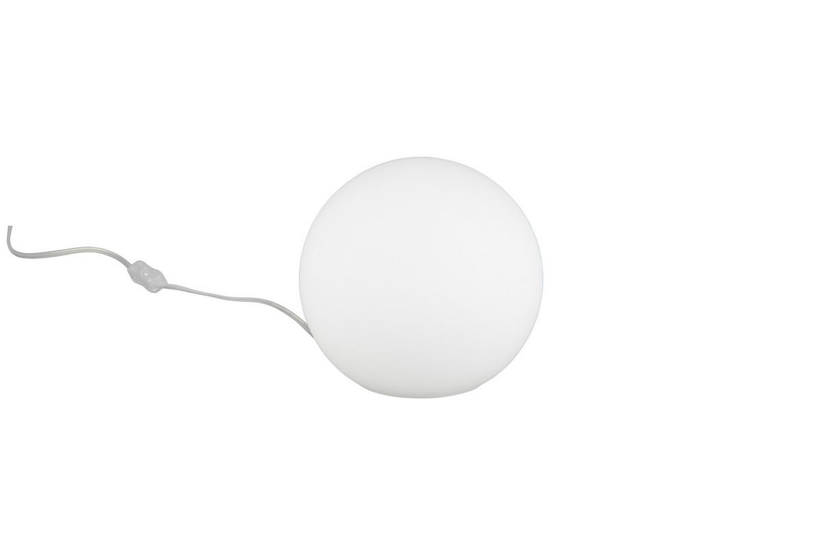 TISCHLAMPE PINGPONG - Weiß - 20/20/18.5 cm - Weiß, Glas (20/20/18.5cm) - Trio Leuchten