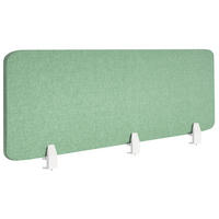 DĚLICÍ STĚNA NA STŮL 180/50 cm Zelená Split - zelená barva, textil (180/50/1cm) - Beliani