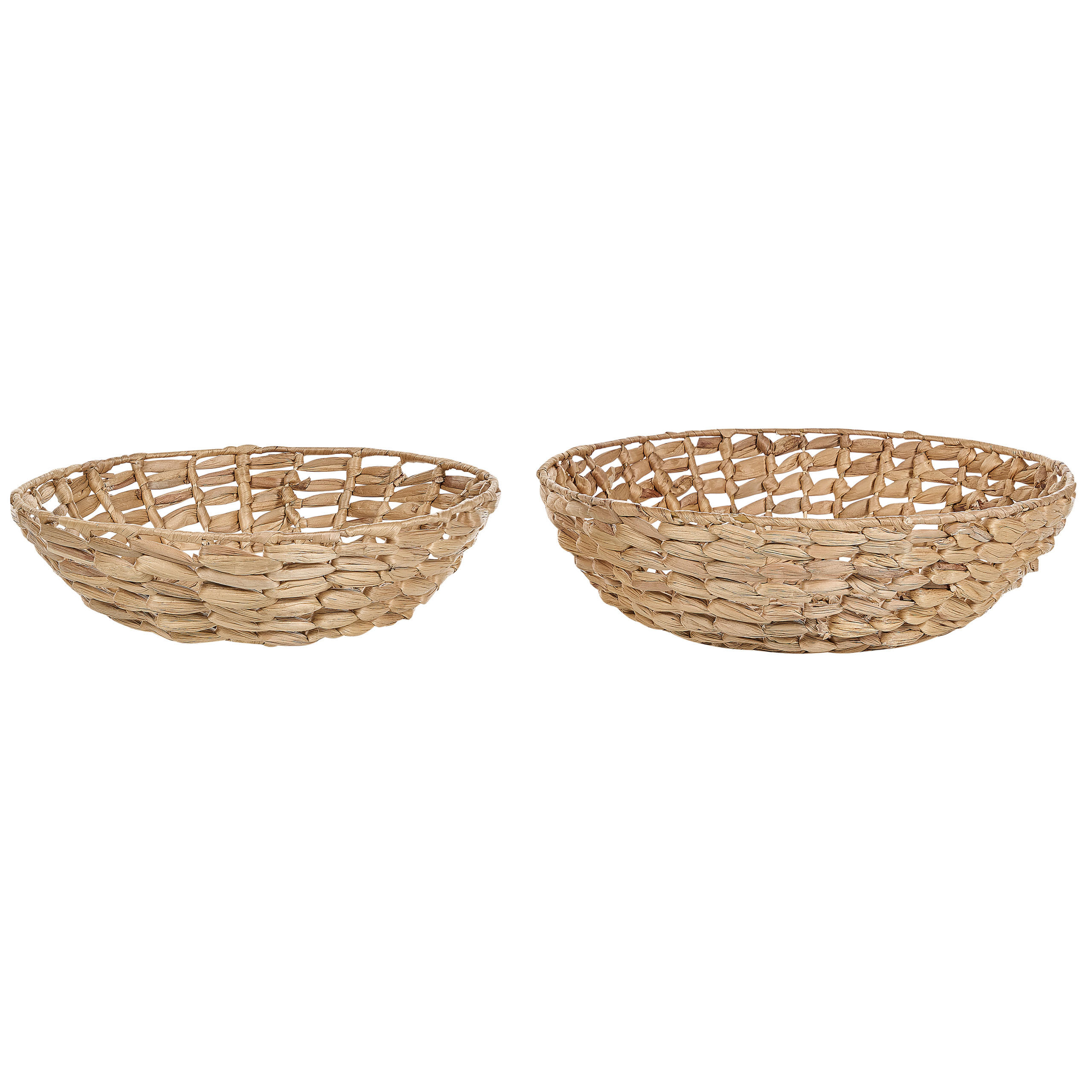 DEKOSCHALE Wasserhyazinthe beige Dalat - Beige, Naturmaterialen (11cm) - Beliani