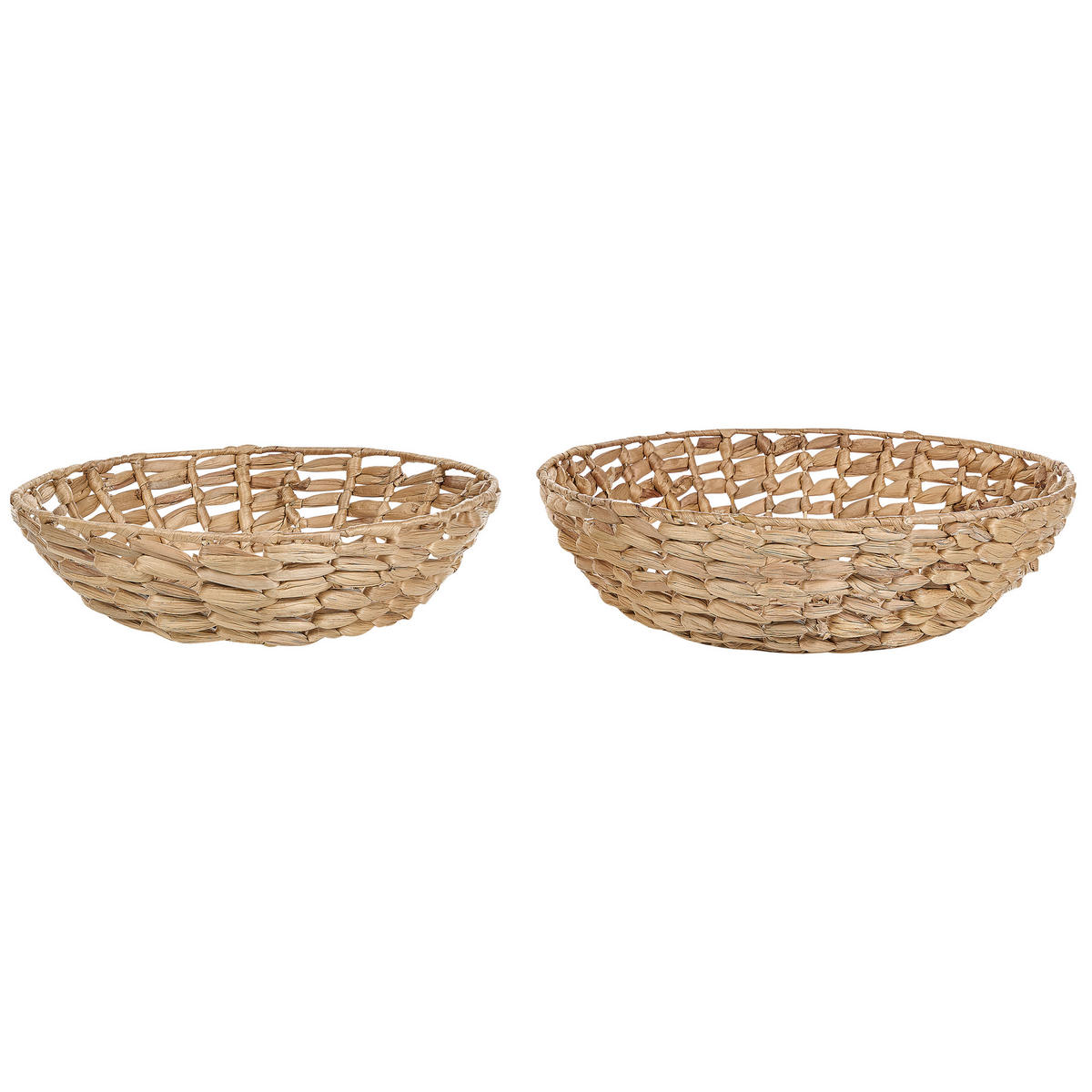 DEKOSCHALE Wasserhyazinthe beige Dalat - Beige, Naturmaterialen (11cm) - Beliani