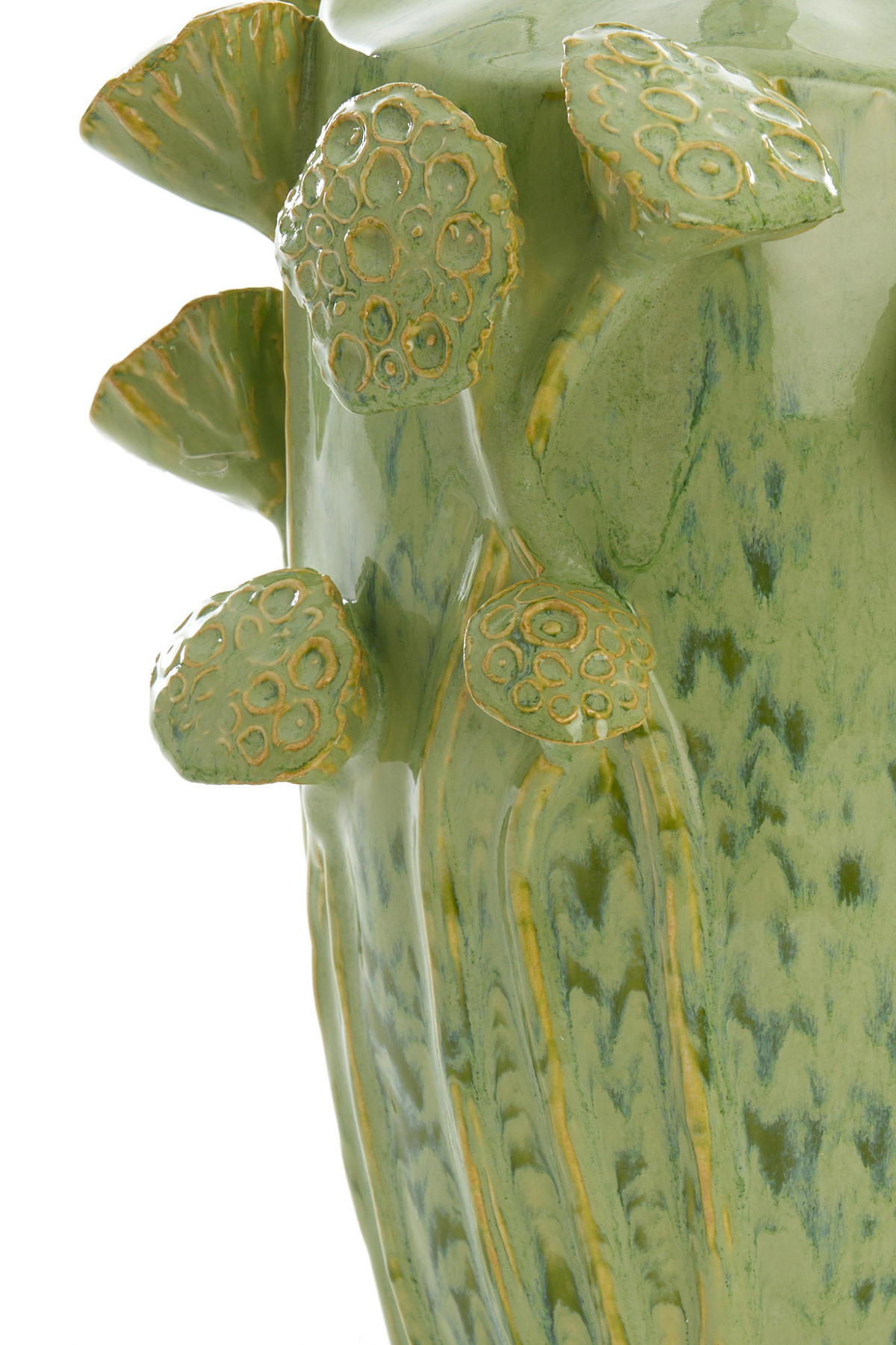 LAMPENFUSS Lavci Grün 22,5/21/32 cm - Grün, Keramik (22.5/21/32cm) - Light & Living