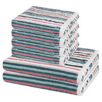 FROTTIERSET Vita 6-teilig - Dunkelgrün, Textil (50/100cm) - Ross