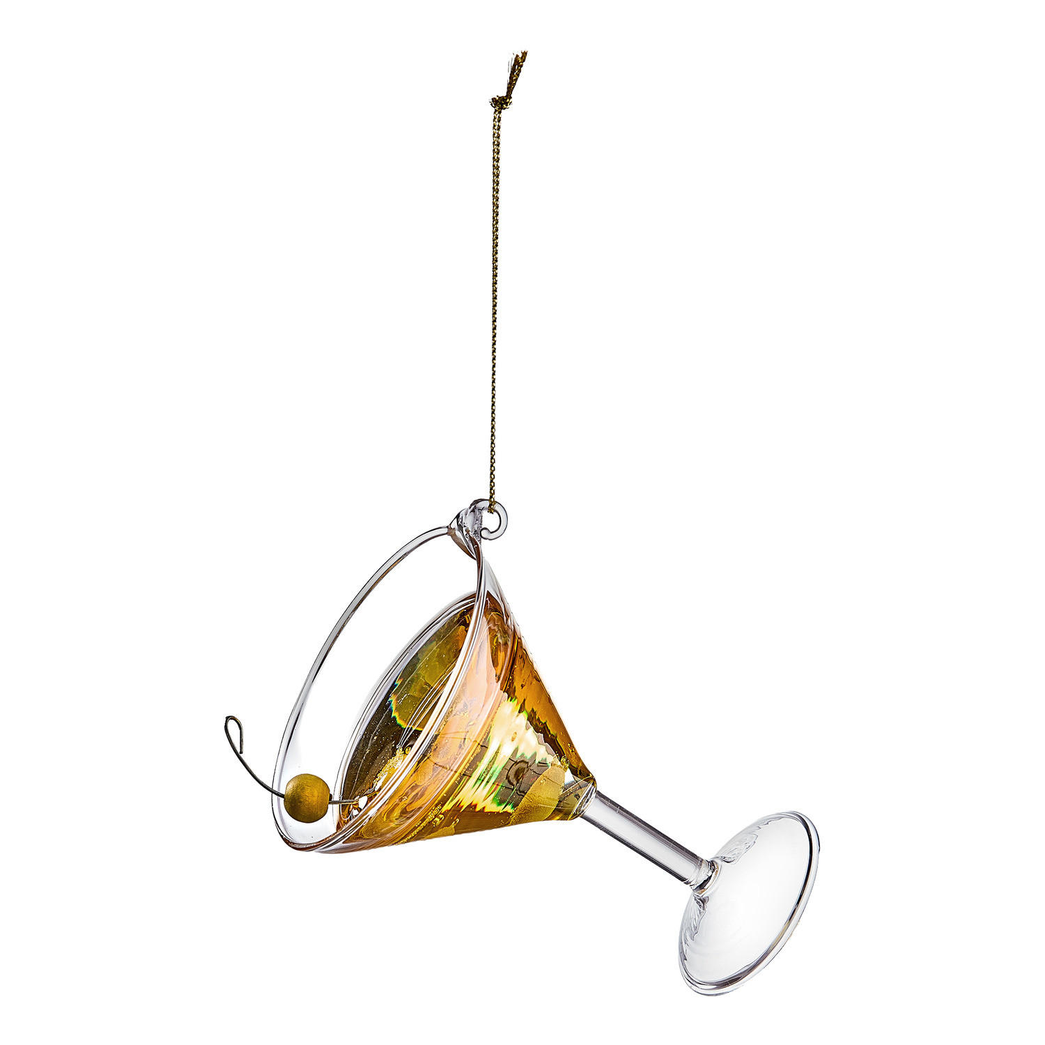 BAUMANHÄNGER Hang On Martini - Gelb, Glas (6/11/8cm) - Butlers