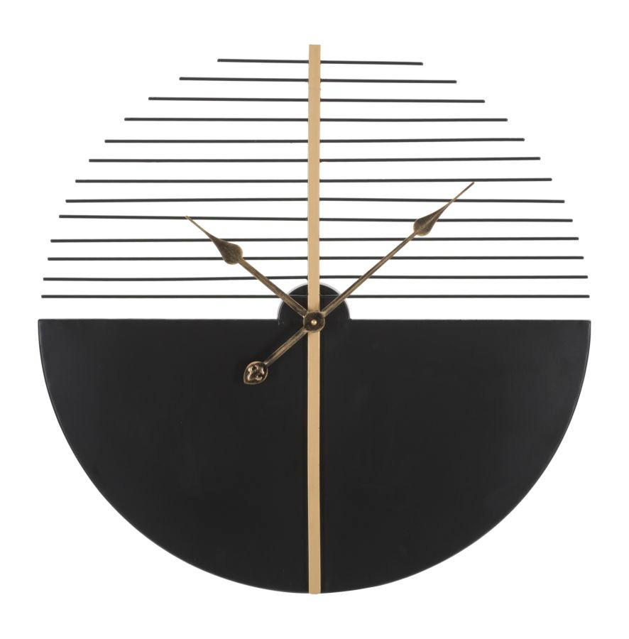WANDUHR Glam Stick, schwarz und goldfarben, Eisen, 60 x 4,5 x 60 cm - Goldfarben/Schwarz, Metall (60/60/4.5cm) - Mauro Ferretti