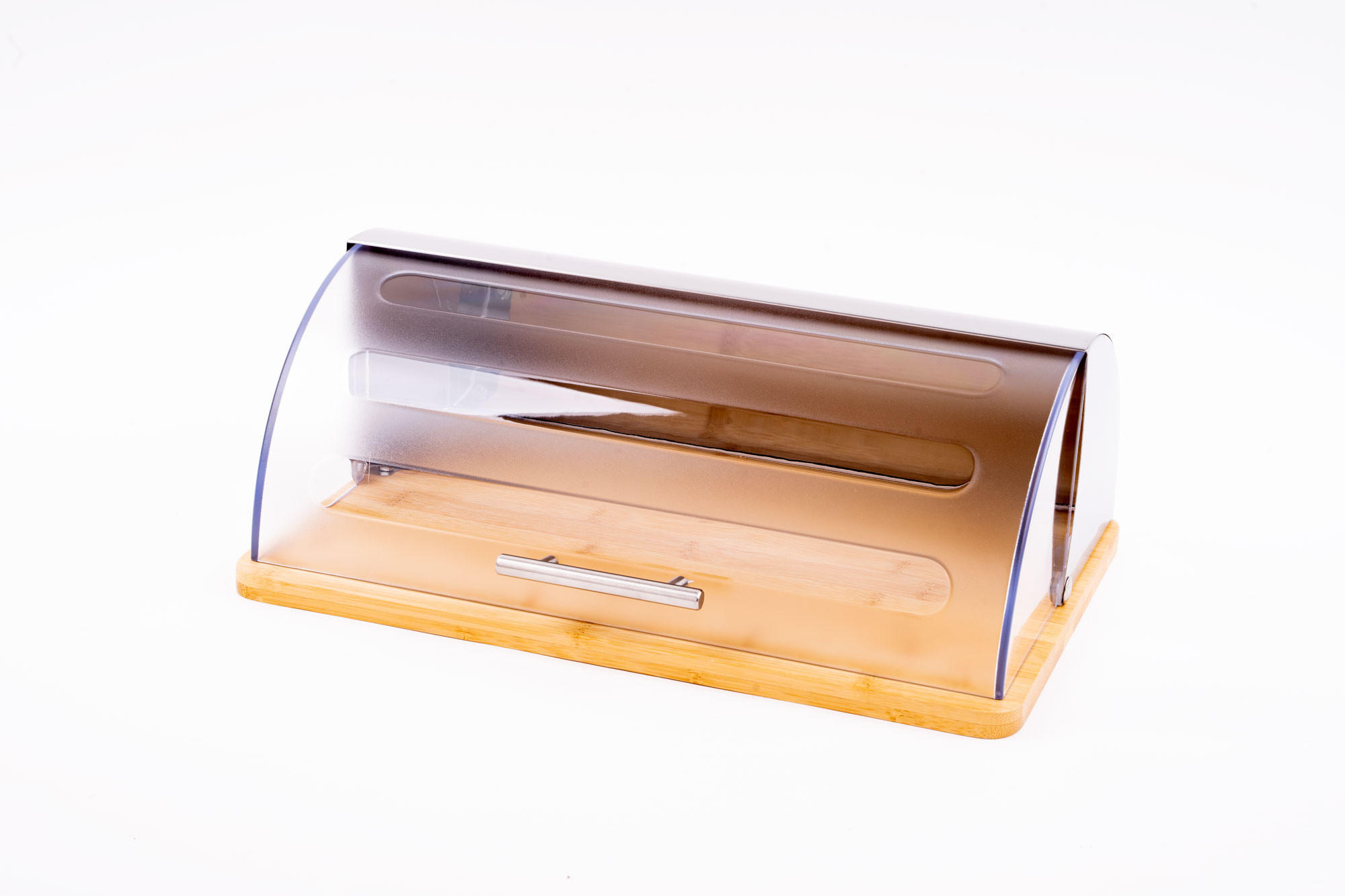 BROTKASTEN aus Bambus und Edelstahl 39/27/15 cm - Beige, Naturmaterialien (27/15/39cm) - 5five Simply Smart