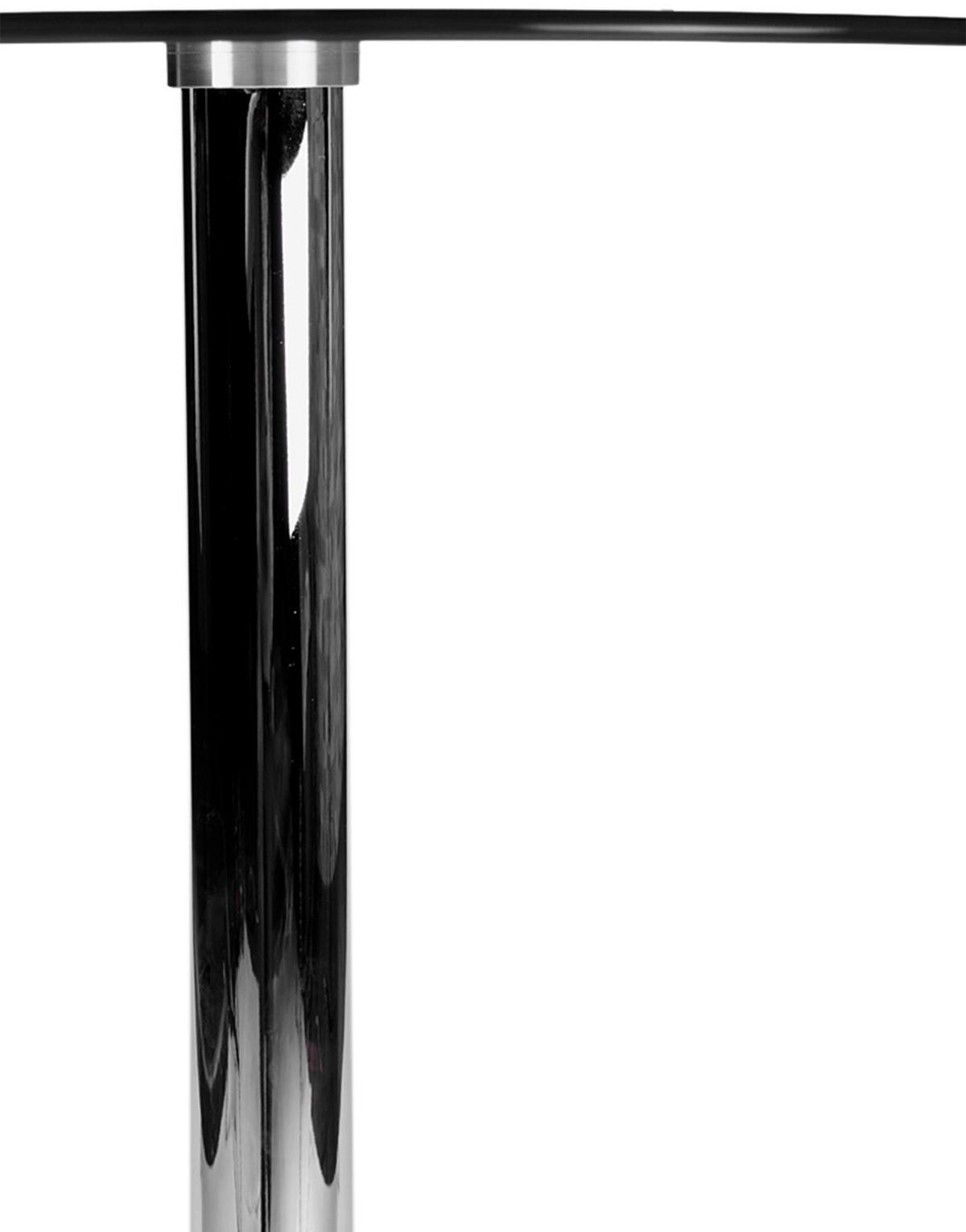 STEHTISCH rund 60 cm Glas klarglas - Klar, Glas/Metall (60/60/105cm) - CLP