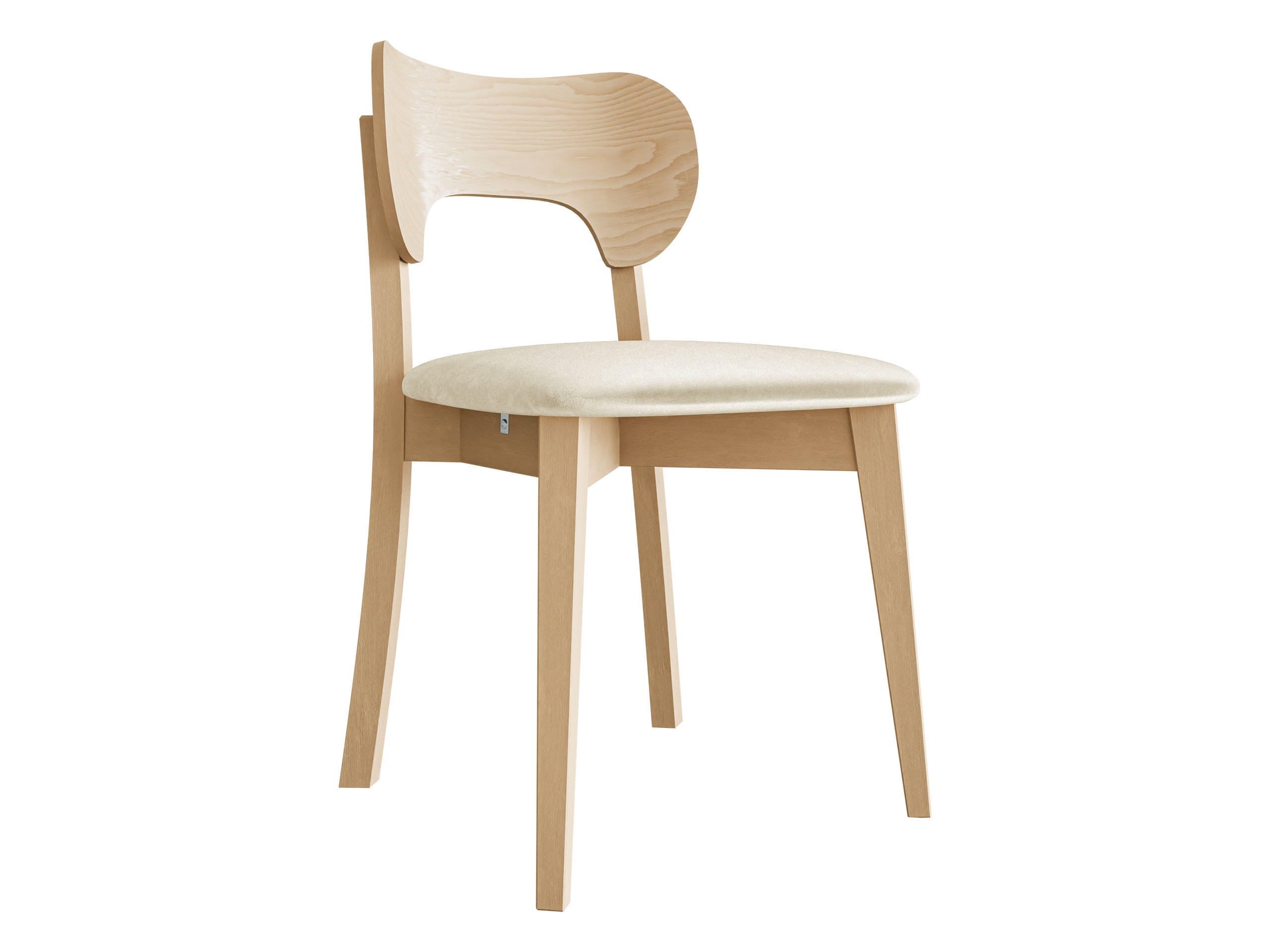 WOHNZIMMER STUHL KT64, Holzfarbe: Buche - Buchefarben/Naturfarben, Holz/Textil (48/80/51cm) - MIRJAN24