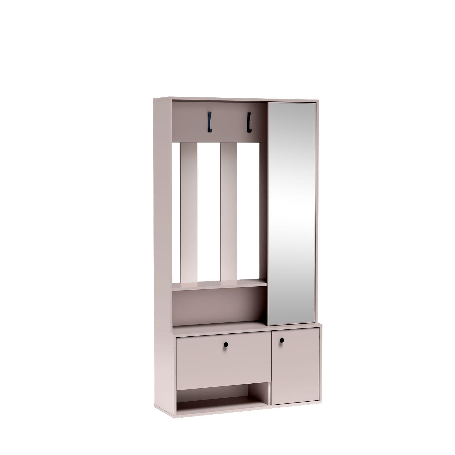 GARDEROBENSCHRANK SETA 100/190/33 Modern Garderobenschrank Kaschmir - Kaschmir, Holzwerkstoff (100/190/33cm) - MASSENO