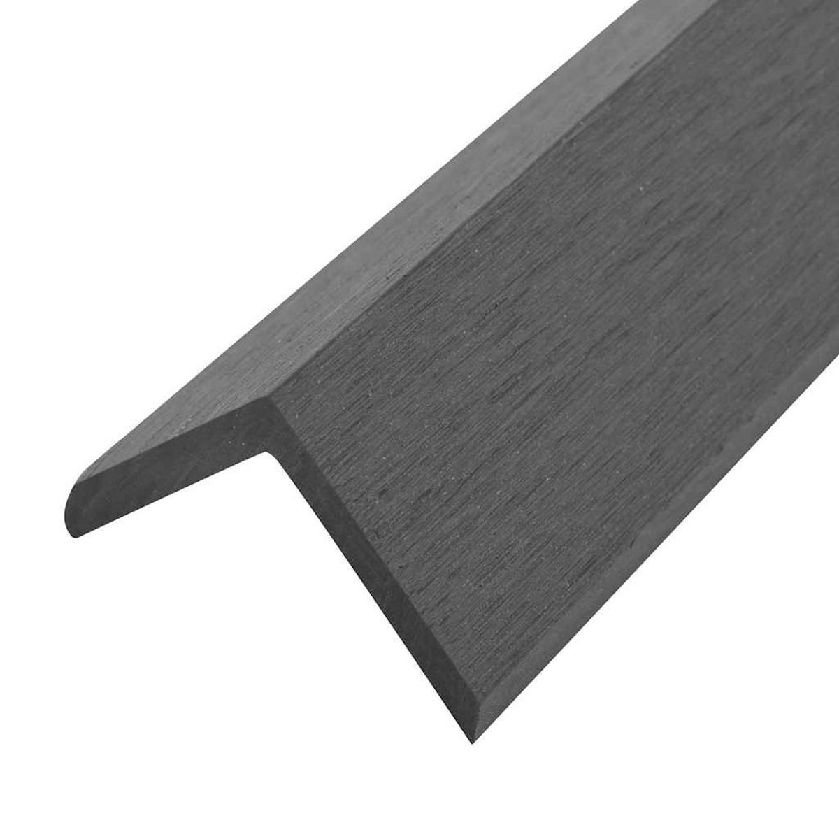 WINKELLEISTEN 5er set Wpc 170 Cm Grau - Grau, Holzwerkstoff (170/4.5/4.5cm) - vidaXL