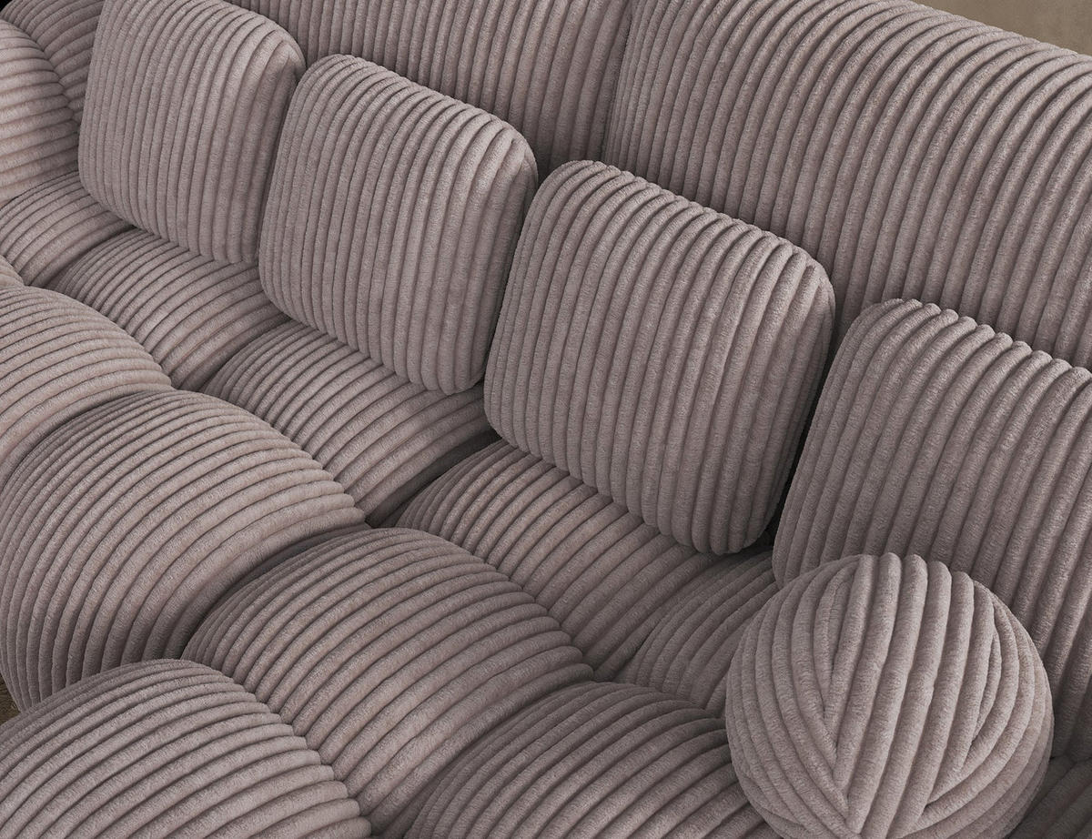 ECKSOFA COVELION L-Form – Schlaffunktion, Bettkasten, Wellenfederung, HR-Kaltschaum, inkl. Kissen, moderner Wohnkomfort - Hellgrau, Kunststoff (167/260cm) - Wohnideebilder