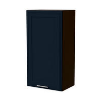 HÄNGESCHRANK Salo W4/50 Lava / Indigo Matt 50 / 32,5 / 96cm - Dunkelgrau/Dunkelblau, Holz/Holzwerkstoff (50/96/32.5cm) - Feldmann-Wohnen