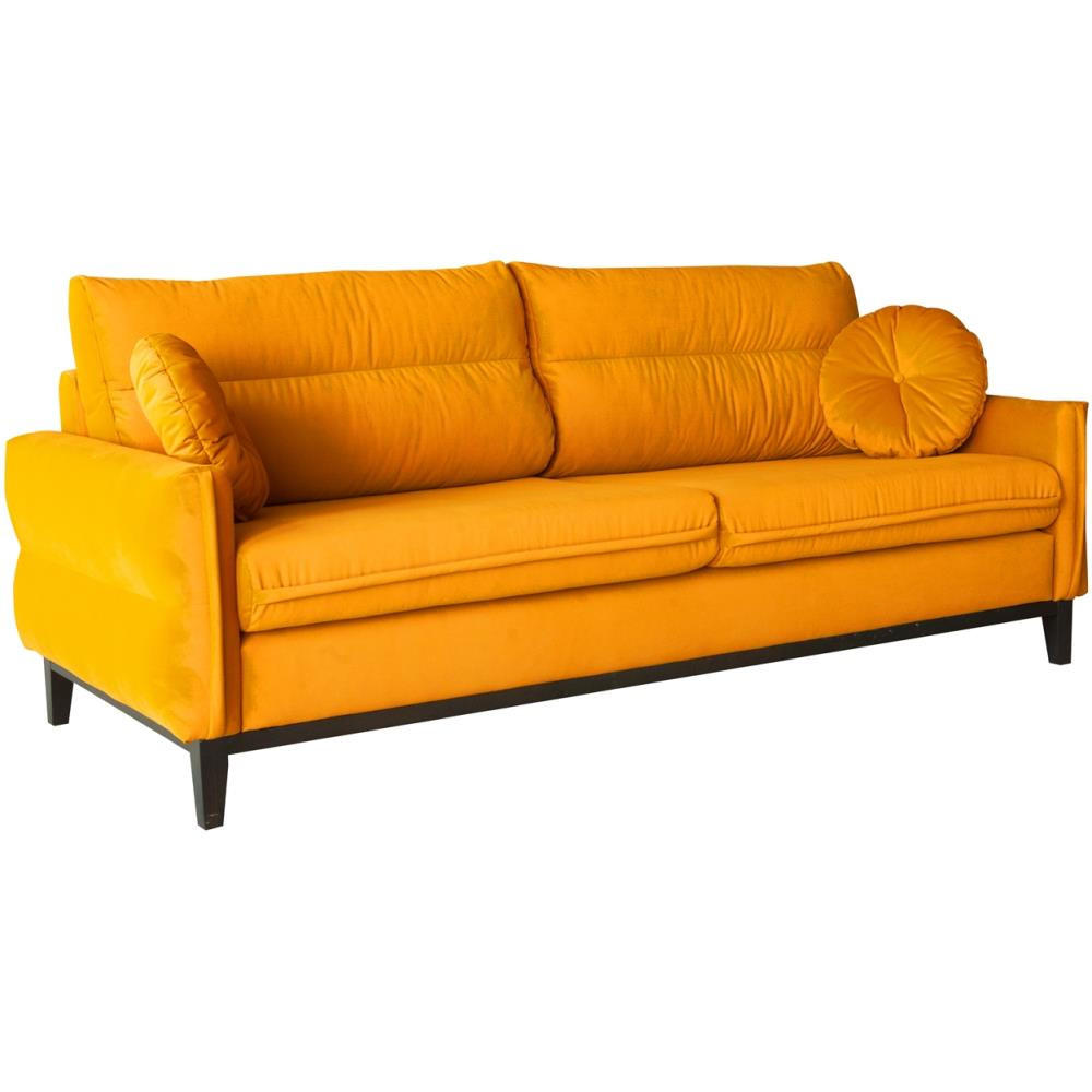 Beautysofa Sofa Gelb 218x95x94 cm