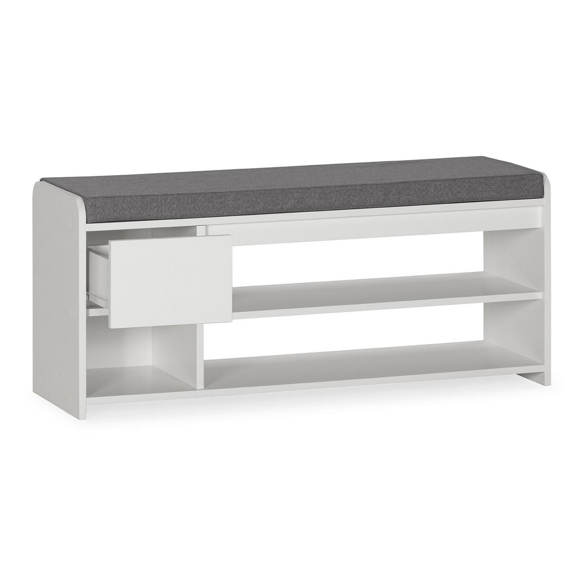 SCHUHBANK Gabriel farbe Weiß - Weiß, Holzwerkstoff (103/46/32cm) - VS Venta-stock