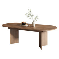 ESSTISCH aus MDF 200x90x75 cm Walnuss ausziehbar mit abgerundeten Ecken und 18 mm Tischplatte - Walnussfarben, Holzwerkstoff (200/90/75cm) - Modfu