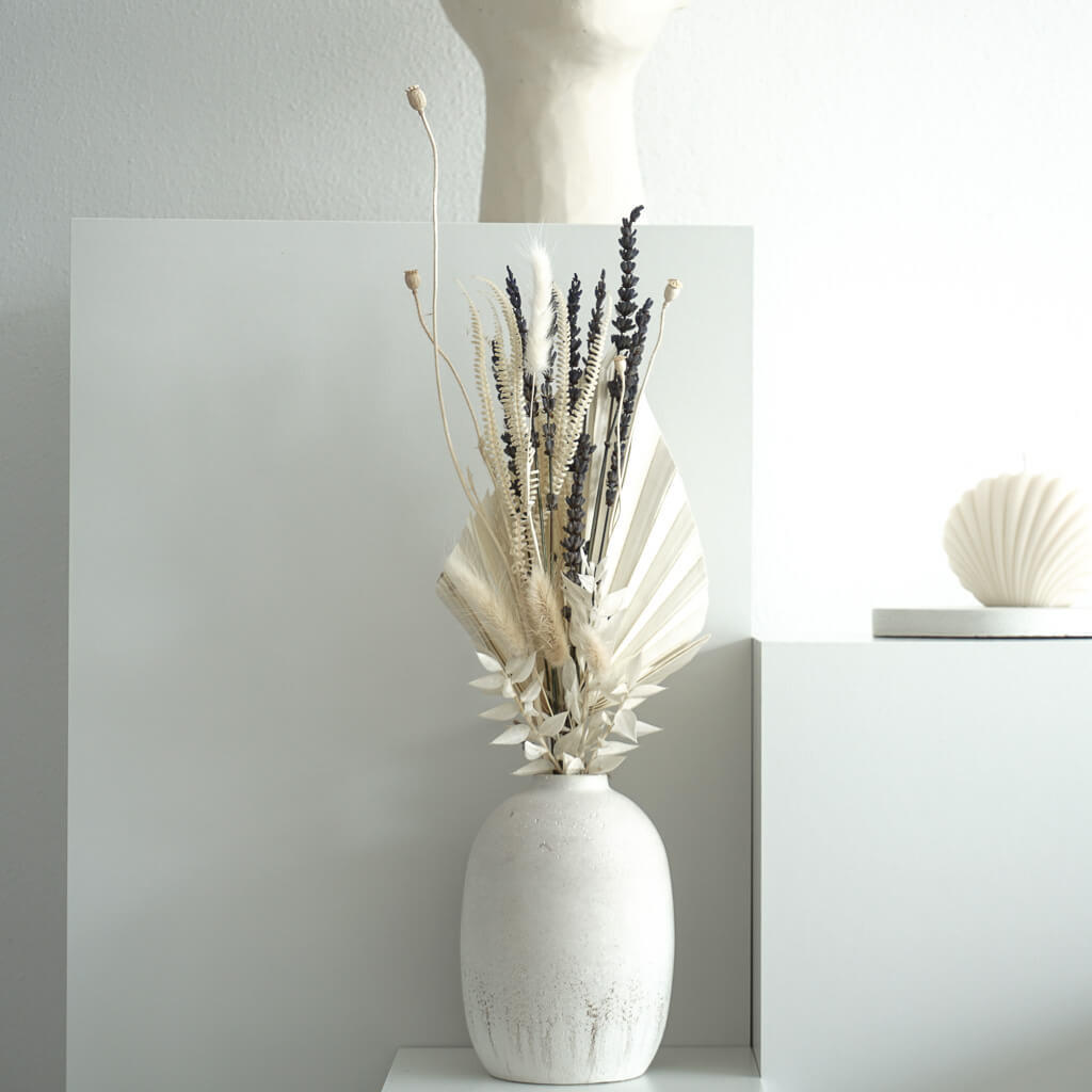 Lykke & You Trockenblumenstrauss Beige 30 cm