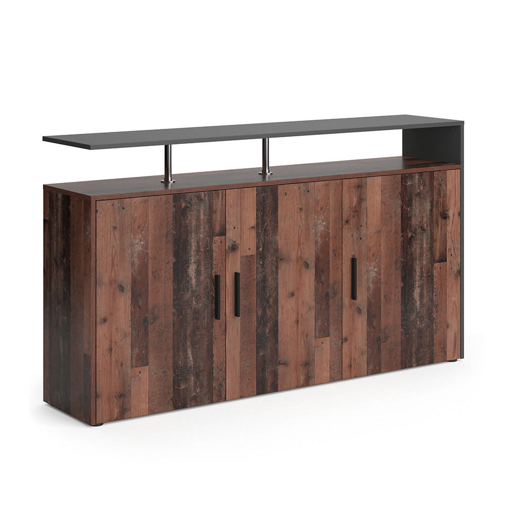 KOMMODE Amato Antikholz 160 x 91.6 cm - Alteiche, Holzwerkstoff (35/91.6/160cm) - Vicco