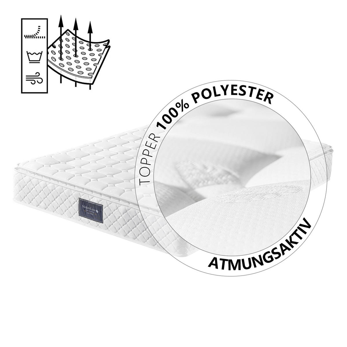 ČALOUNĚNÁ postel 160x200 cm béžová z lnu s matrací, LED osvětlením, USB a úložným prostorem - béžová, textil (160/200cm) - OKWISH