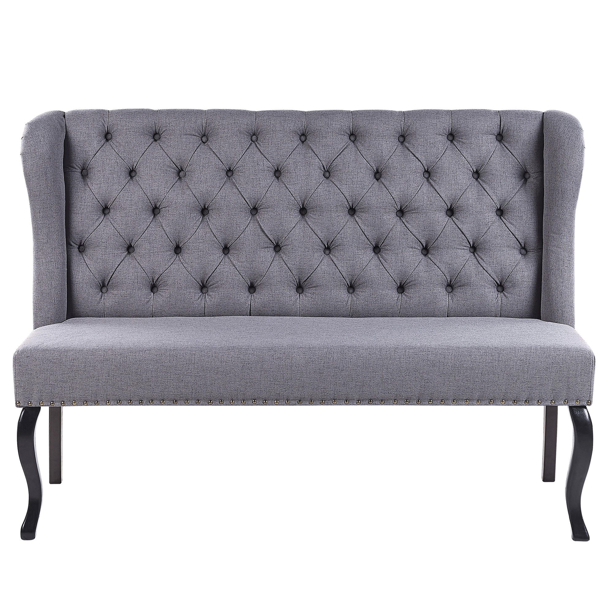 2-SITZER-KÜCHENSOFA Polsterbezug Dunkelgrau Torsby - Dunkelgrau, Textil (154/106/63cm) - Beliani