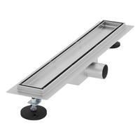 DUSCHRINNE 50cm - Silberfarben, Metall (13.9/7.8/54cm) - LuxeBath