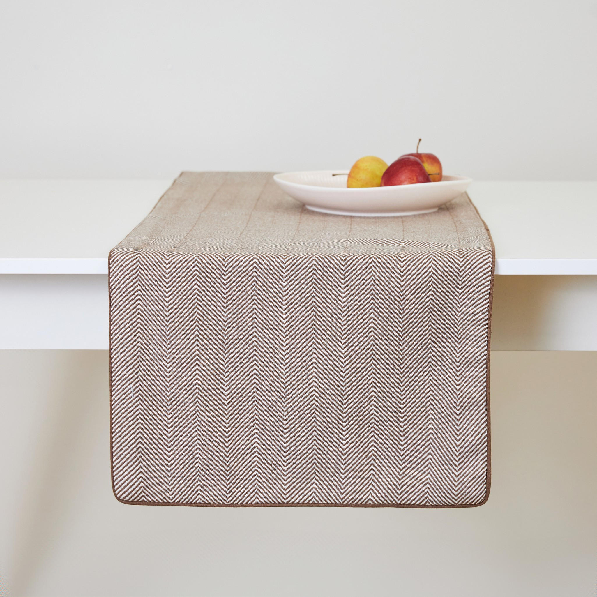 TISCHLÄUFER Catron - Braun, Textil (180/40/1cm) - home&you