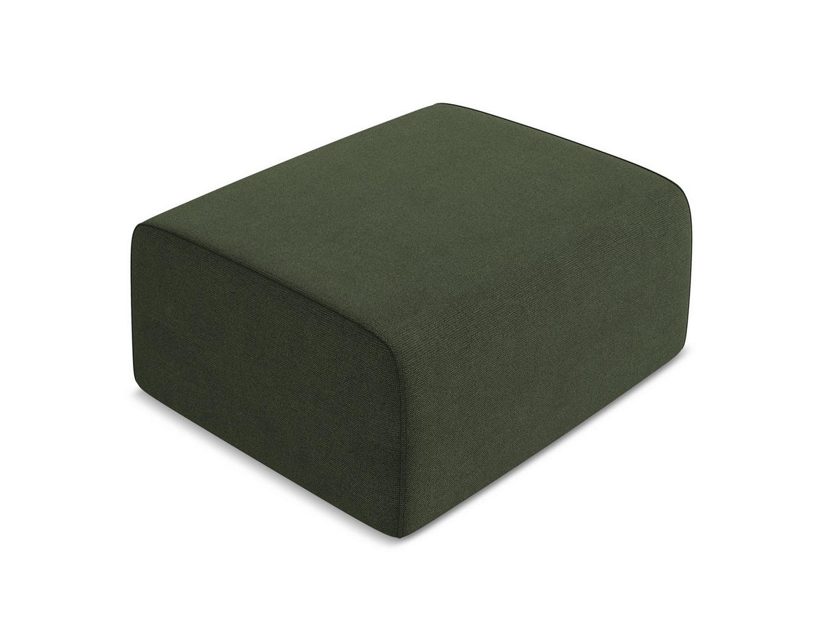 POUF Strukturstoff Stoff Grün - Blau/Schwarz, Kunststoff/Textil (90/80/60cm) - Makamii