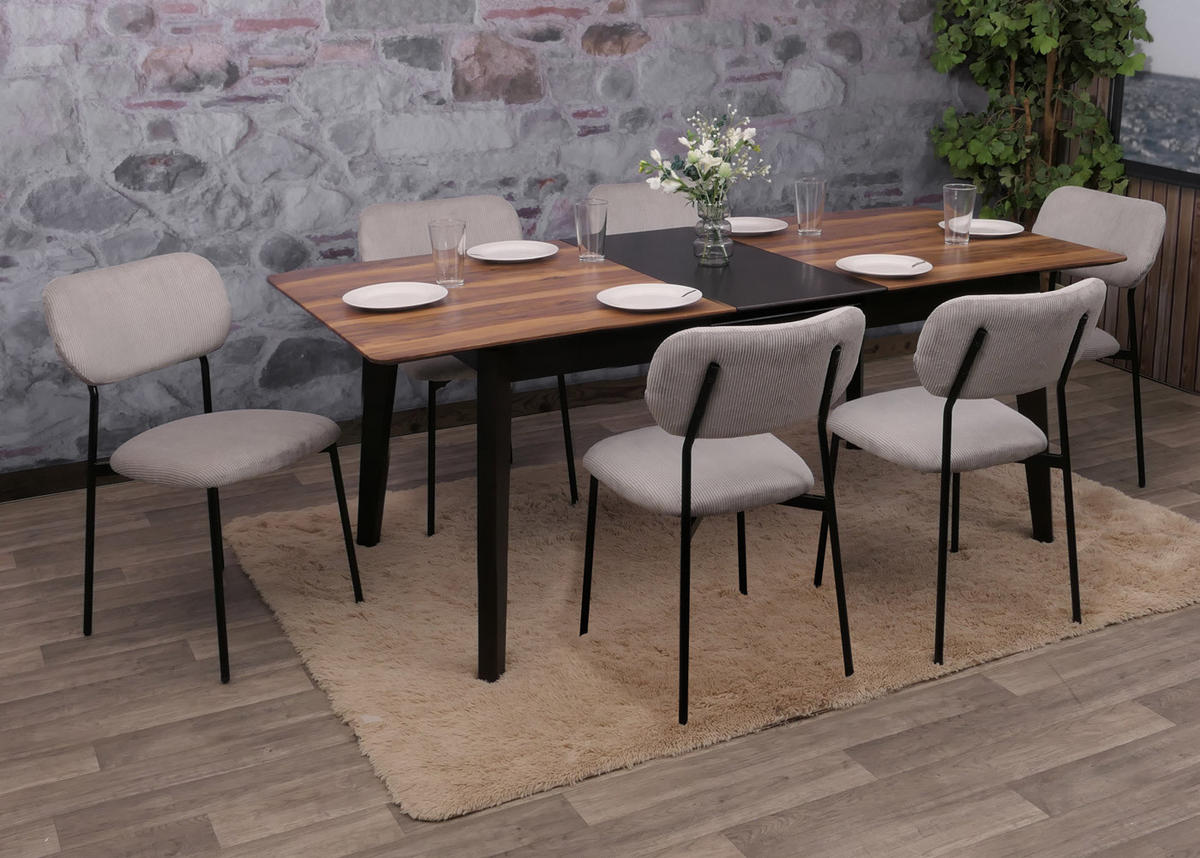 ESSZIMMERSTUHL Hellgrau 6er-Set - Hellgrau, Textil (44/83/52cm) - MCW