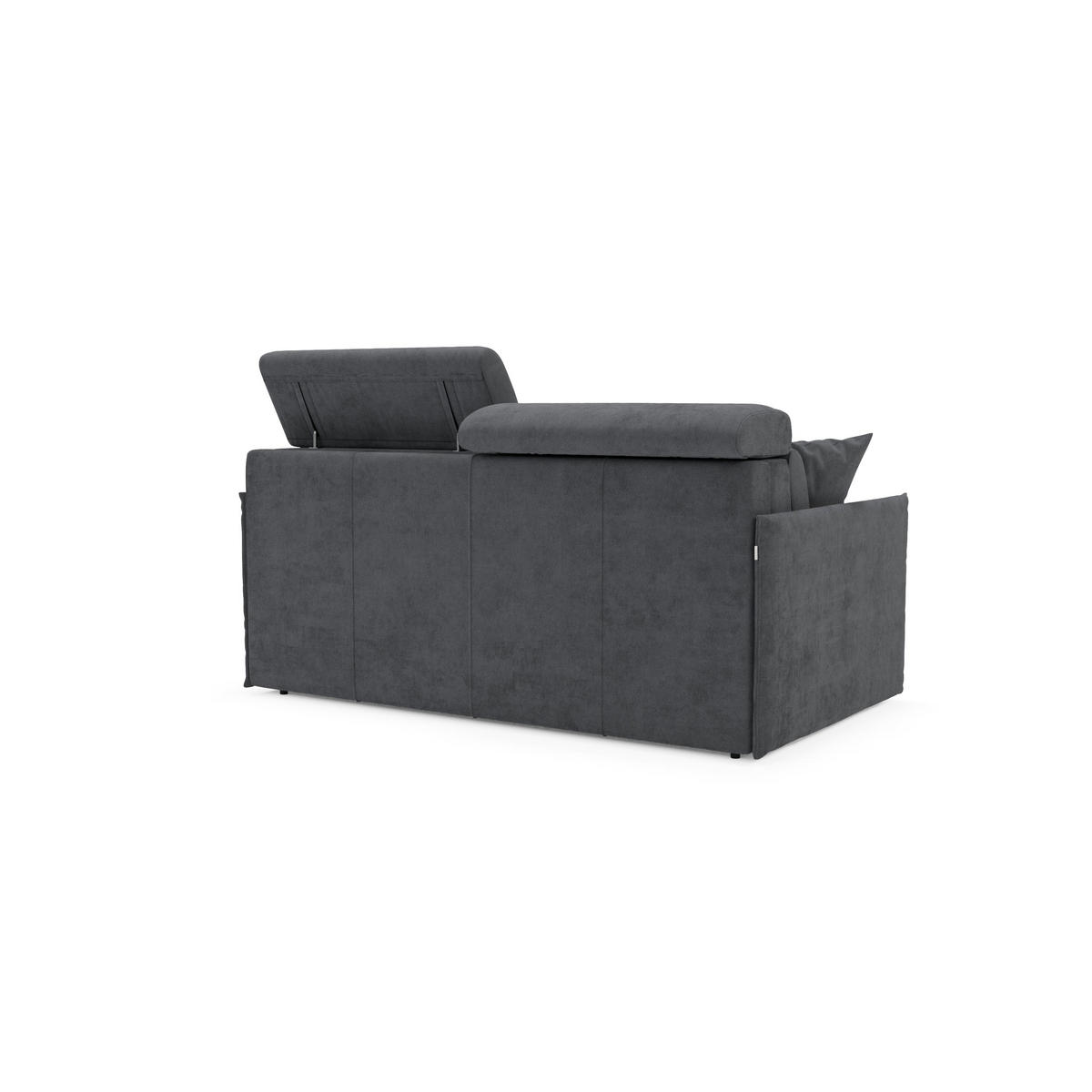 LINEARSOFA Miryam - Anthrazit, Metall (169/83/98cm) - Divani.store