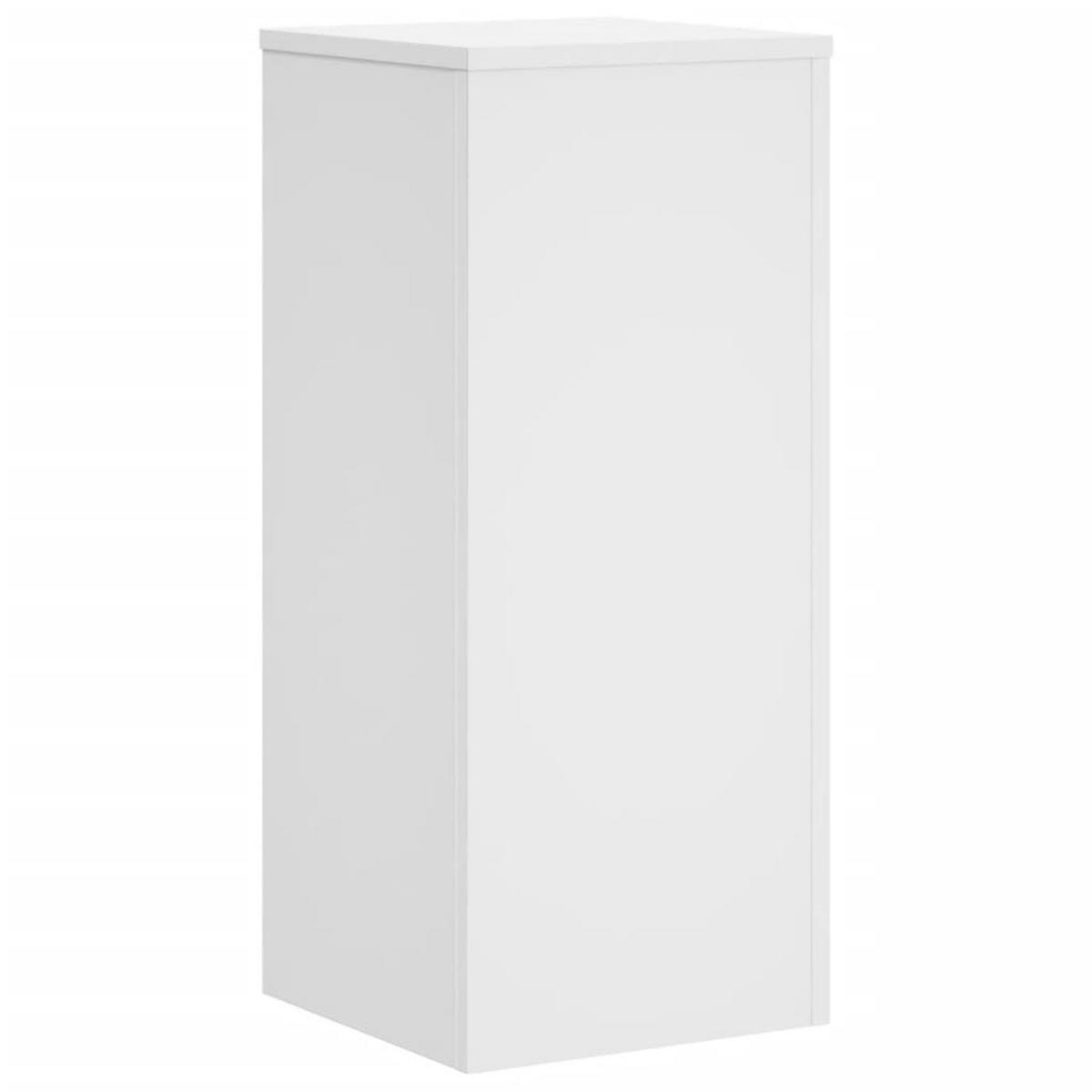 PFLANZENSTÄNDER 2er Set Weiss 30/30/70 Cm Holzwerkstoff - Weiß, Holzwerkstoff (30/70/30cm) - vidaXL