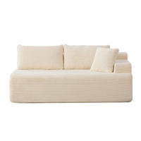 SOFAELEMENT 172/99/74.5 cm Elfenbein mit rutschfestem Boden - Ecru, Textil (99/74.5/172cm) - Oxeza