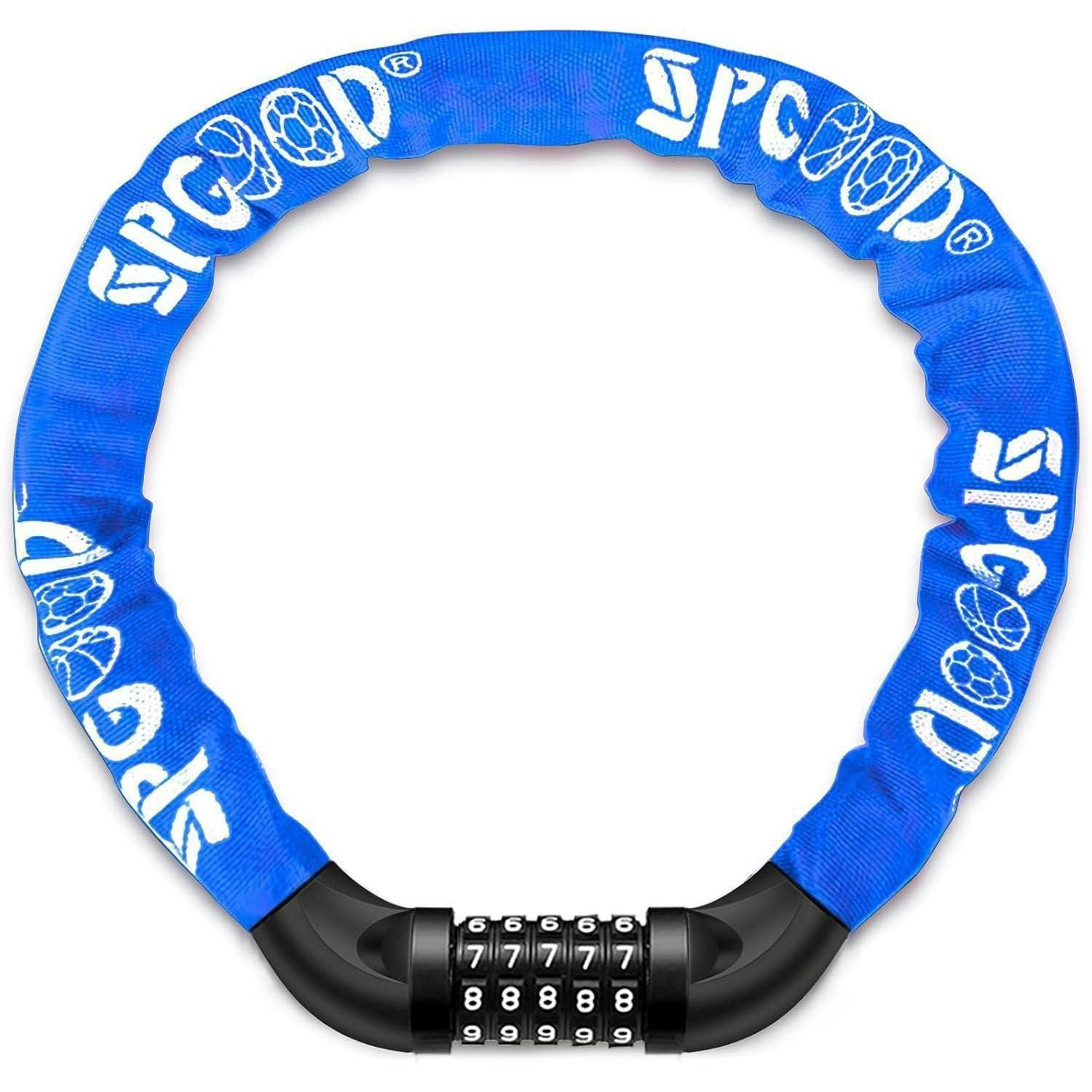 FAHRRADSCHLOSS mit Zahlenschloss 83 cm Dunkelblau - Blau, Metall (4/4/83cm)