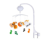MUSIKMOBILE MILD023 orange Bluetooth-Funktion, Projektor, Plüschfiguren, Universalklemme - Orange, Kunststoff (32/61/55cm) - Chipolino