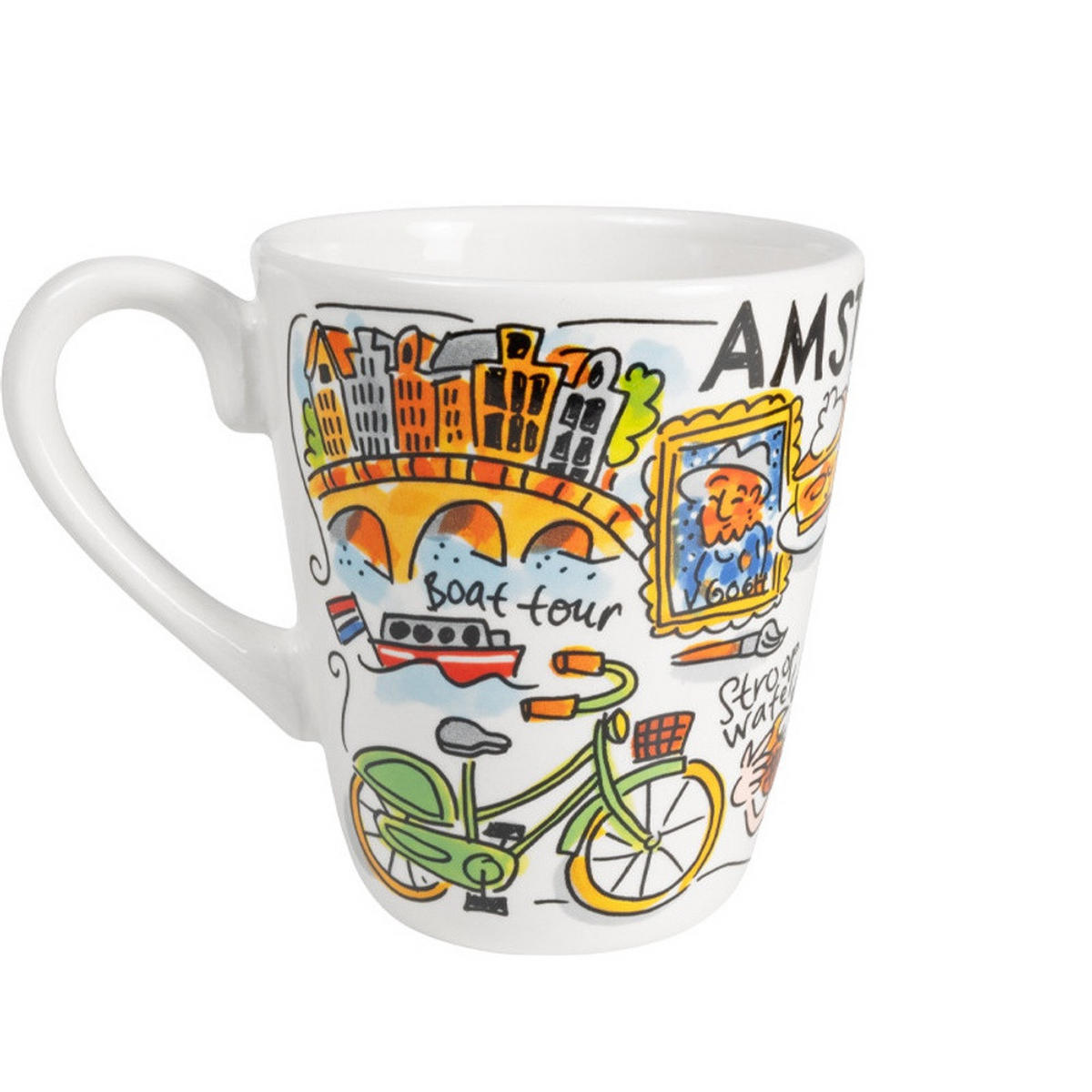 BECHER Blond City Icon Amsterdam in Bunt - 350 ml - Multicolor, Keramik (0.35L) - Blond Amsterdam