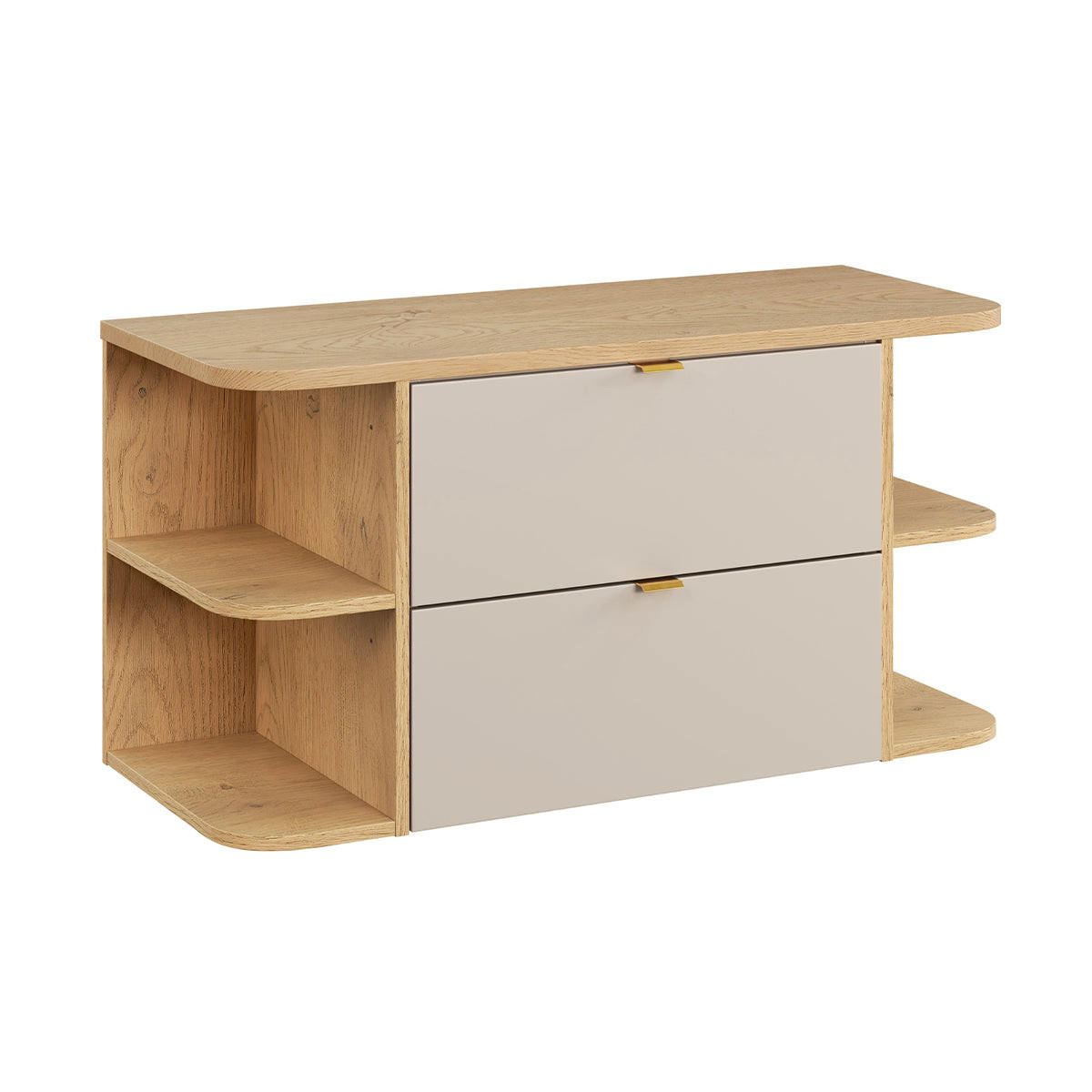 WASCHTISCHUNTERSCHRANK 100.4cm Azel Kaschmir - Beige, Holzwerkstoff (100.4/52/46cm) - Petits-meubles