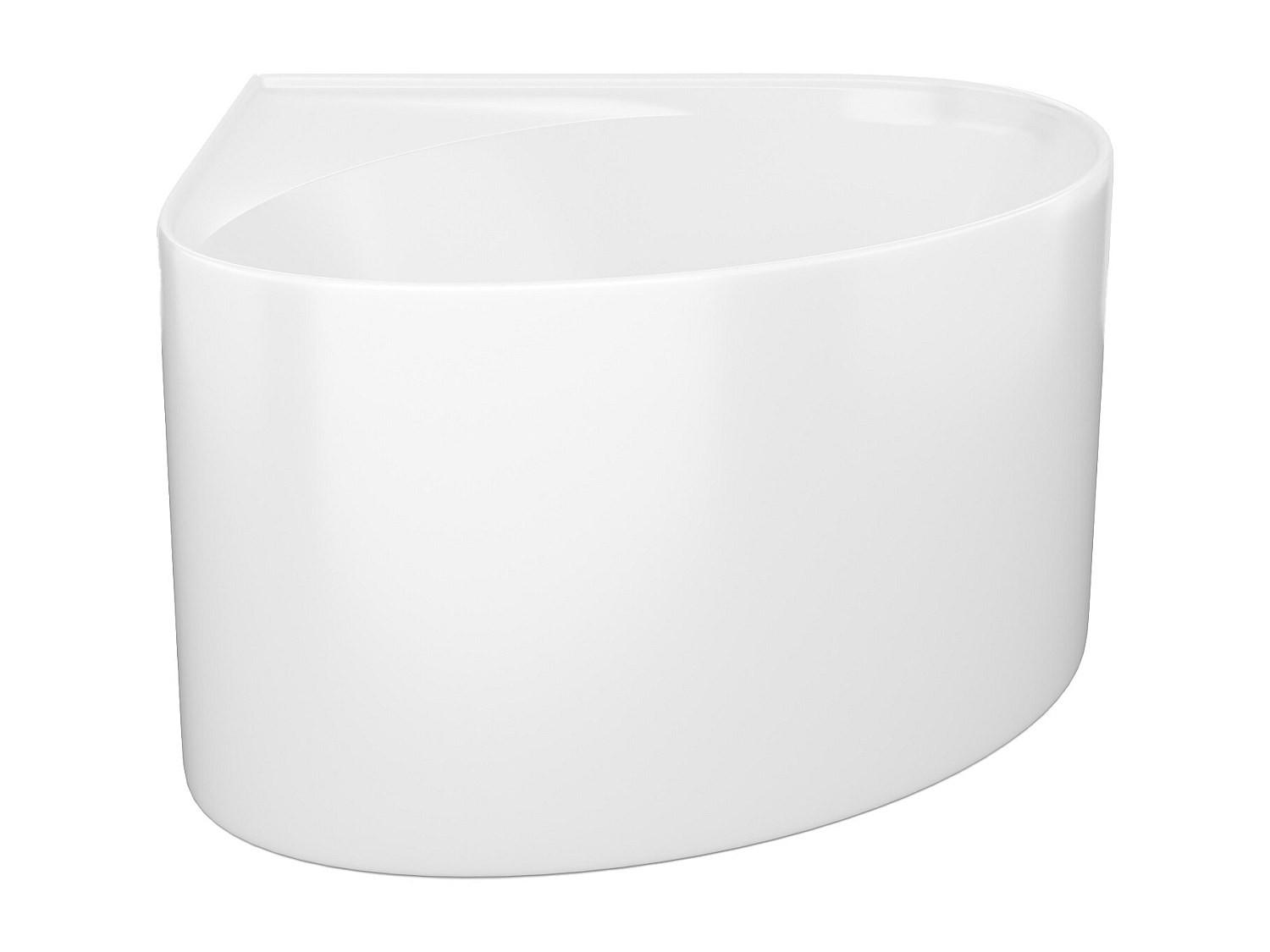 BADEWANNE (Standard) - 1 -Sitzer - Acryl - weiß - MARTA - Weiß, Kunststoff (100/58/100cm) - Vente-Unique