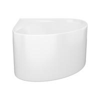 BADEWANNE (Standard) - 1 -Sitzer - Acryl - weiß - MARTA - Weiß, Kunststoff (100/58/100cm) - Vente-Unique