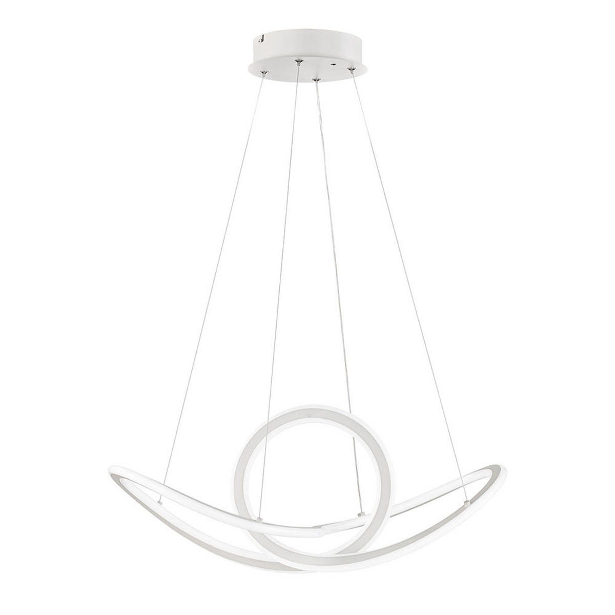 LED HÄNGELEUCHTE Metall Weiß - Weiß, Metall (73/73/150cm) - Wofi