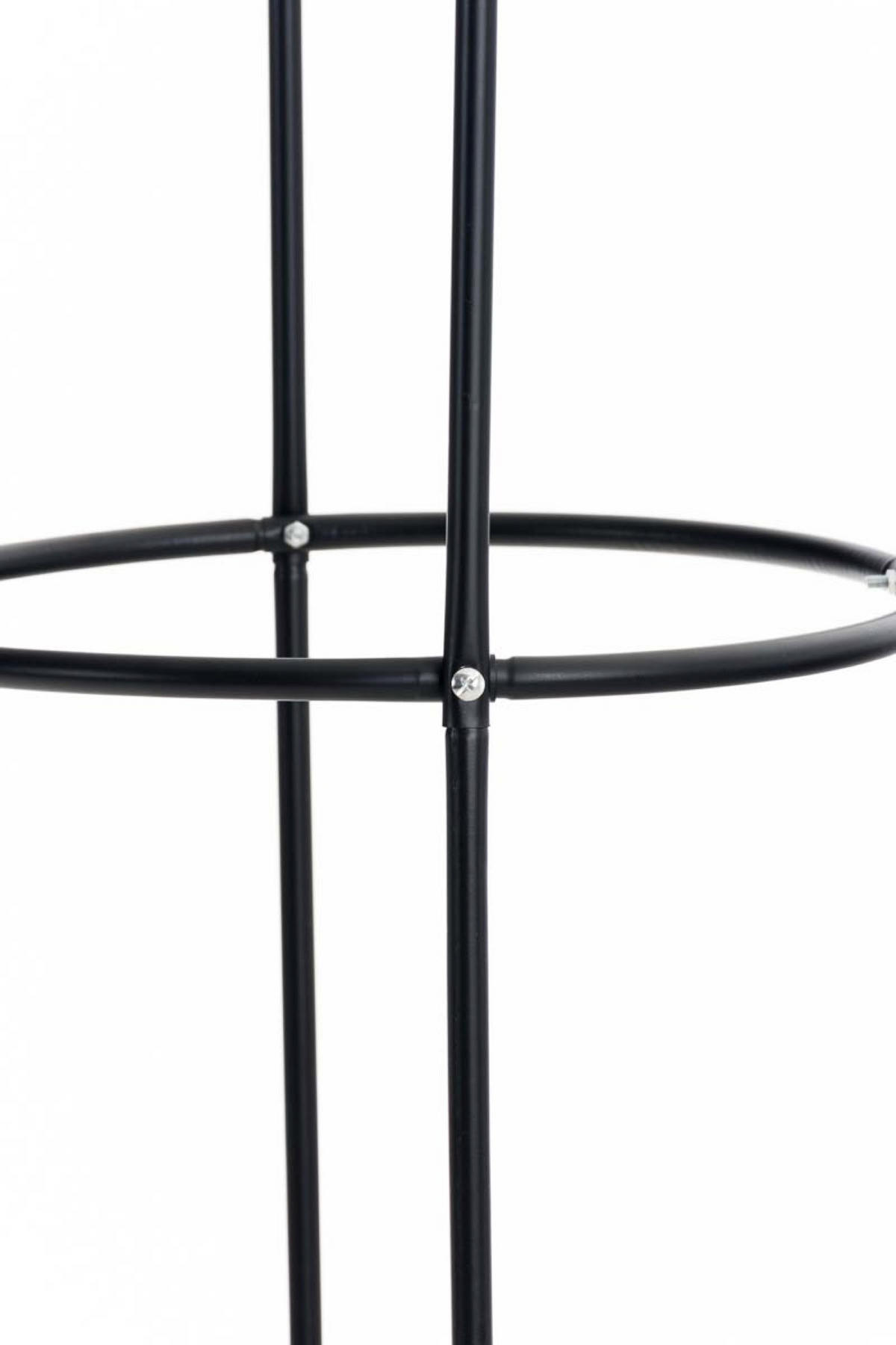 ROSENSÄULE Roman schwarz - Schwarz, Metall (38/190/33cm) - TPFGarden