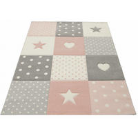 SPIELTEPPICH IDRO Patchwork Polypropylen Pink 120 x 170 cm - Rosa, Textil (120/170cm) - KADIMA DESIGN