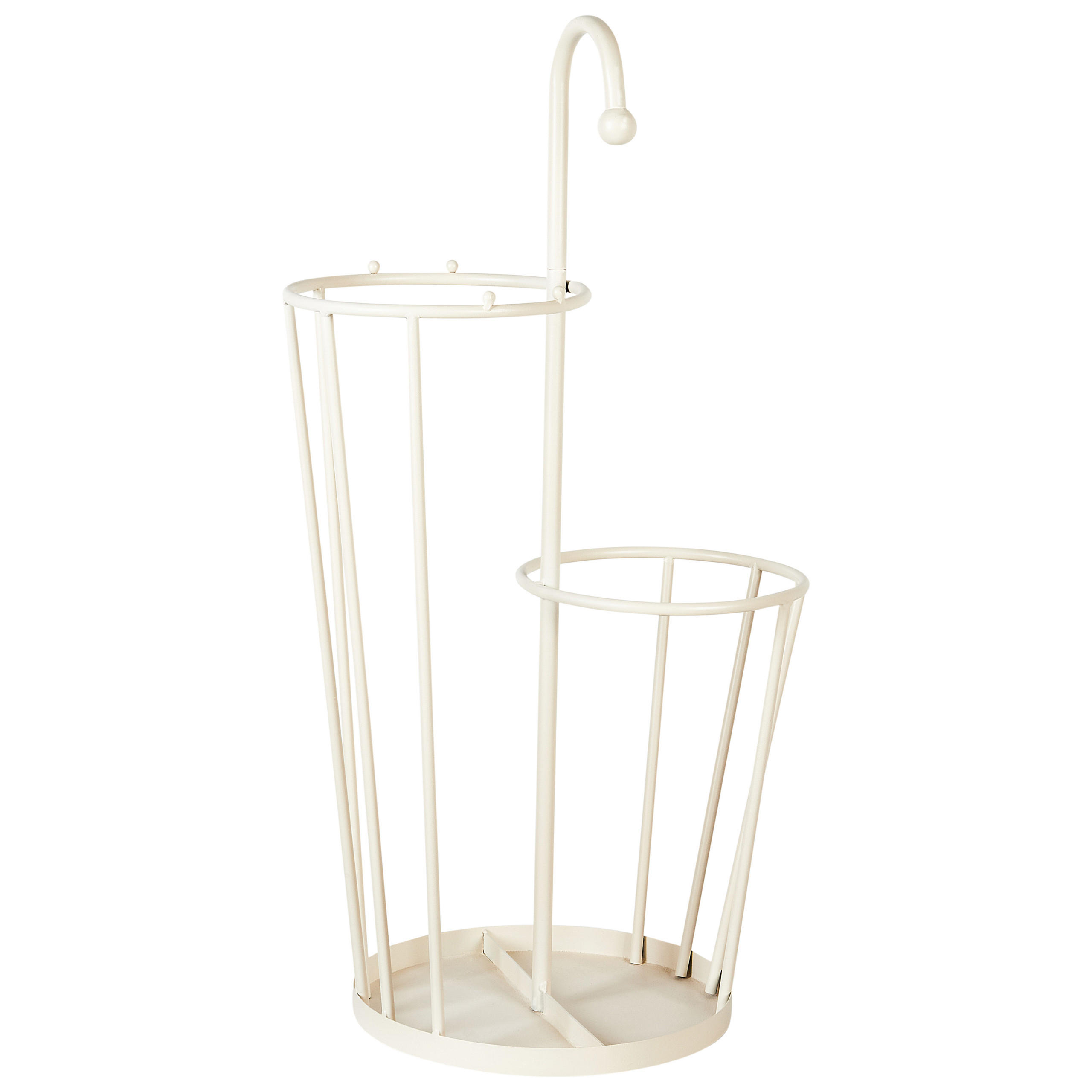 PARAPLYSTÄLL metall ljusbeige Chambord - Beige, Metall (26/70/26cm) - Beliani