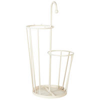 PARAPLYSTÄLL metall ljusbeige Chambord - Beige, Metall (26/70/26cm) - Beliani