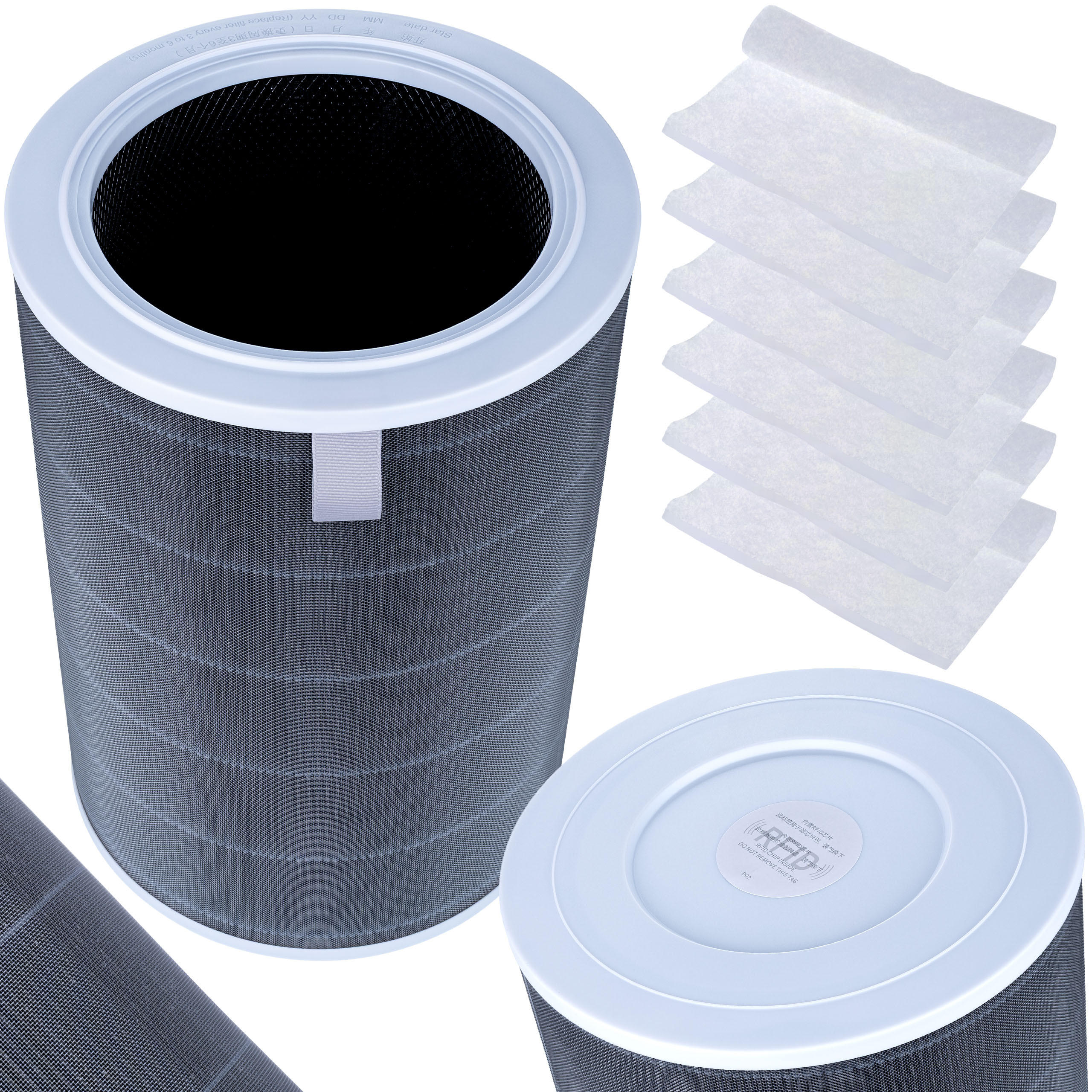 FILTER 2/2S/2C/2H/3H/3C Pro MAX 2-in-1 Set, HEPA EPA E11, 360° Filter, Aktivkohle Kokos, RFID, 6x G4 700 x 300 x 15 mm - Multicolor, Kunststoff/Metall (23/29/20cm)