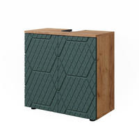 WASCHBECKENUNTERSCHRANK Irma Grün 60 x 59 cm - Grün, Holzwerkstoff (60/59/30cm) - Vicco