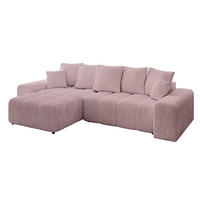 ECKSOFA Ottomane links/rechts ENIL-L 290x175x84 Rosa Cord - Rosa, Holzwerkstoff/Kunststoff (290/175cm) - ALTDECOR