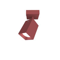 DECKENLEUCHTE - Rot, Metall (7.6/7.6/17cm) - Lumicom