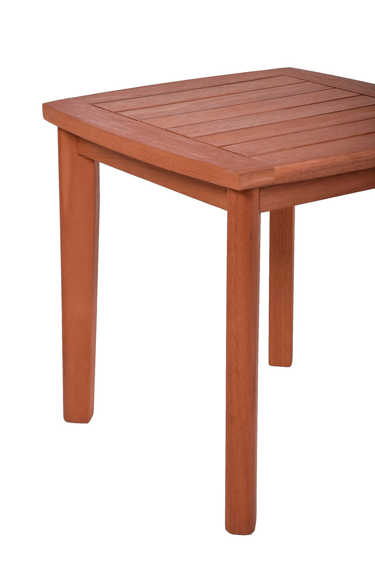 OUTDOOR-SCHAUKELSTUHL Mainz mit Beistelltisch Hellbraun Gartenstuhl - Hellbraun, Holz (45/45/45cm) - DELUKE