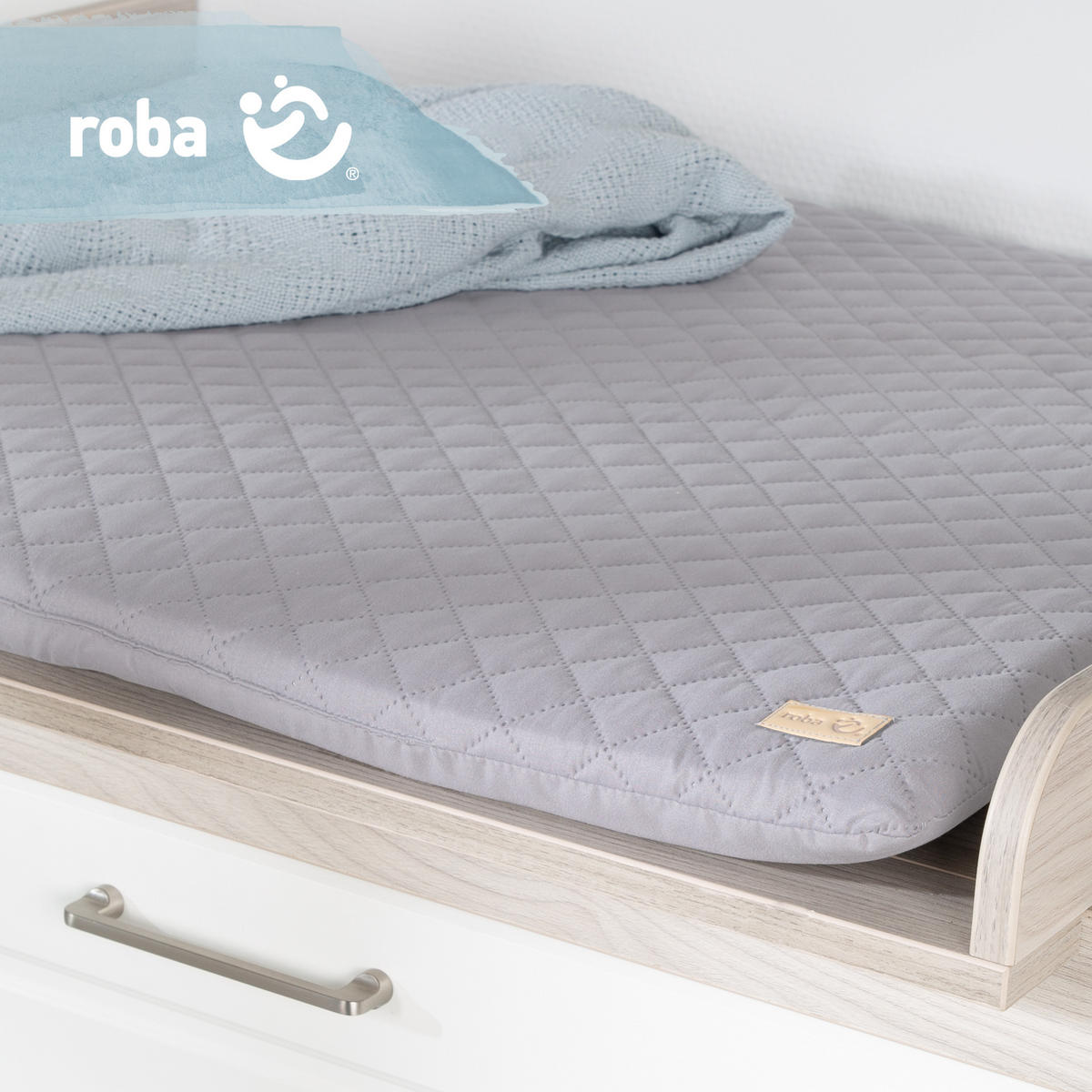 WICKELAUFLAGE roba Style grau - Grau, Textil (85/75cm) - Roba