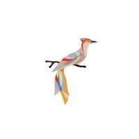 WANDDEKO Leuchtender Flügel 4.5/18 cm - Multicolor, Wellpappe (4.5/18/31cm) - KUNSTLOFT